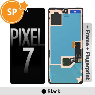 LCD Screen Digitizer with Frame and Fingerprint for Google Pixel 7 (GVU6C, GQML3) G949-00322-01 (Service Pack)-Black LCD Screen Digitizer with Frame and Fingerprint for Google Pixel 7 (GVU6C, GQML3) G949-00322-01 (Service Pack)-Black